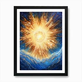 Burst Of Light Art Print