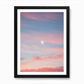 Pastel Moon Art Print