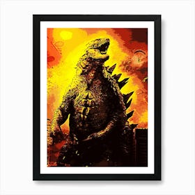 Godzilla 9 Art Print