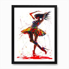 Models USA - Abstract Dancer Art Print