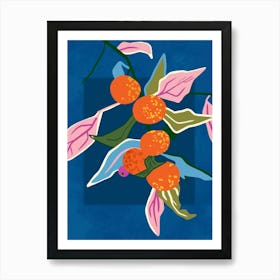 Lush Orange Botanicals Art Print