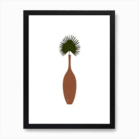 Palm Leaf In A Vase Art Print