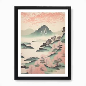 Mount Mitake In Tokyo, Japanese Landscape 5 Art Print