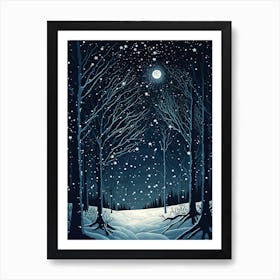 Winter Forest Art Print