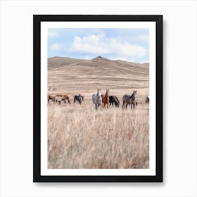 Wild West Horses Art Print