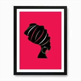 Portrait Of African Woman Art Print