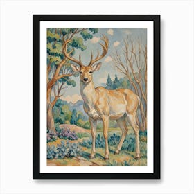 Deer no1 Art Print