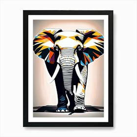 Colorful Elephant Painting Art Print