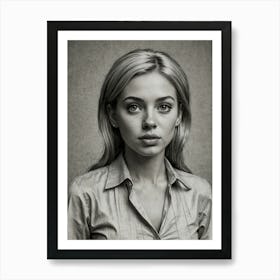 Portrait Of A Young Woman 16 Art Print