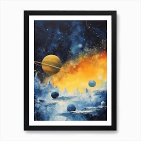 Fantasy Saturn Celestial 5 Art Print