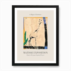 Giraffe 1 Matisse Inspired Exposition Animals Poster Art Print