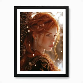 Red Haired Girl 3 Art Print