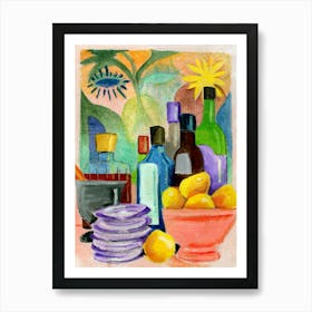 Evening Drinks Art Print