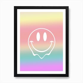 Happy Acid Emoji Art Print