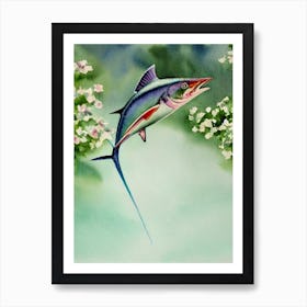 Marlin Storybook Watercolour Art Print