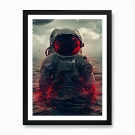 Astronaut In Space 1 Art Print