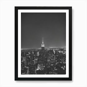 New York City At Night Art Print