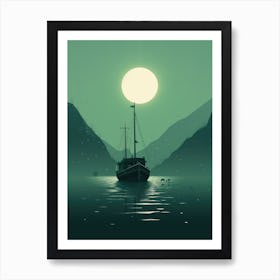 Boat In The Water 2 Art Print