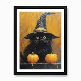 Witch Cat 9 Art Print