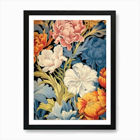 Floral Wallpaper Pattern 5 Art Print