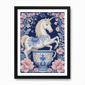 Unicorn In A Teacup Art Print