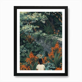 In The Garden Nara Park Japan 2 Art Print