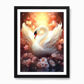 Swan Art Art Print