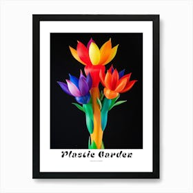 Bright Inflatable Flowers Poster Peacock Flower 2 Art Print