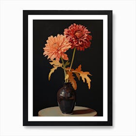 Bouquet Of Gaillardia Flowers, Autumn Fall Florals Painting 3 Art Print