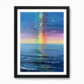 Rainbow Over The Ocean 2 Art Print