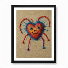 Heart Spider Art Print