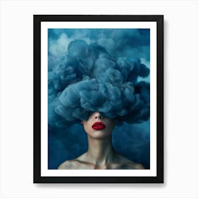 Cloud - Portrait Of A Woman Art Print