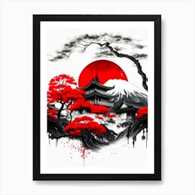 Japanese Landscape Art Print