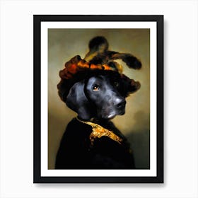 Filos Van Rijn Dog Pet Portraits Art Print
