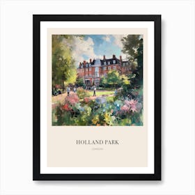 Holland Park London 2 Vintage Cezanne Inspired Poster Art Print