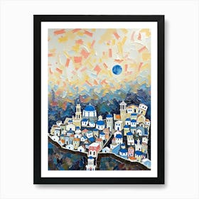 Greece Town Art Print