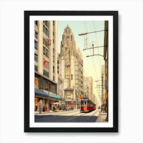 Istikal Avenue Pixel Art 3 Art Print