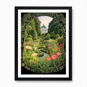 Mirabell Palace Gardens Austria Henri Rousseau Style 2 Art Print