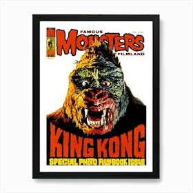 King Kong Gorilla Movie Poster Art Print