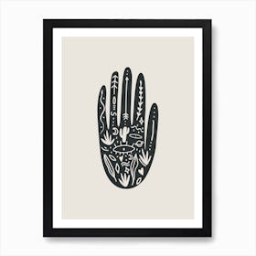 Abstract Hand Two Art Print