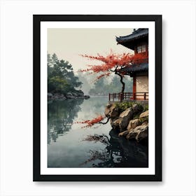 Japanese Garden Art Print