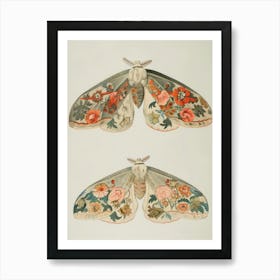 Shimmering Butterflies William Morris Style 10 Art Print