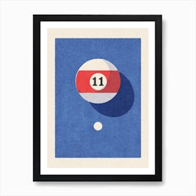 BALLS Billiards III Art Print