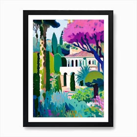 Villa Cimbrone Gardens, Italy Abstract Still Life Art Print