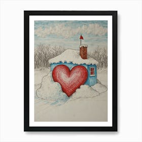 Heart House Art Print