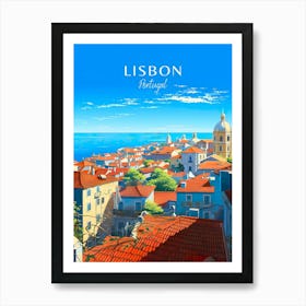 Portugal Lisbon Travel Copy Art Print