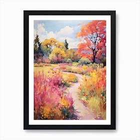 Autumn Gardens Painting Denver Botanic Gardens 2 Art Print