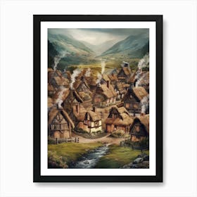 Viking Village Art Print