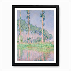 Poplars, Pink Effect (1891), Claude Monet Art Print