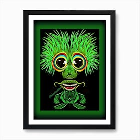 Green Frog Art Print